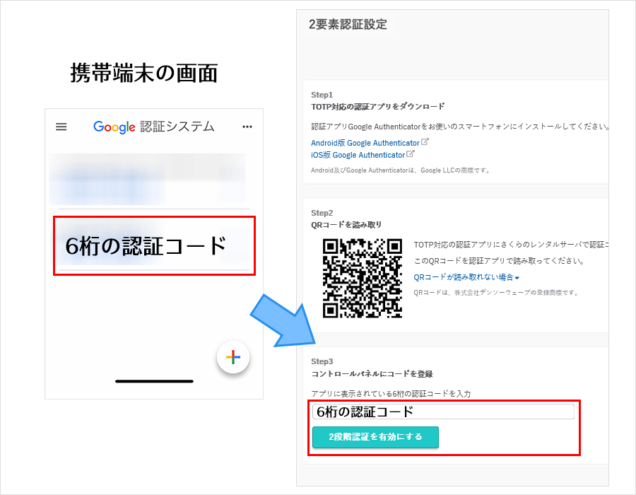 2要素認証設定